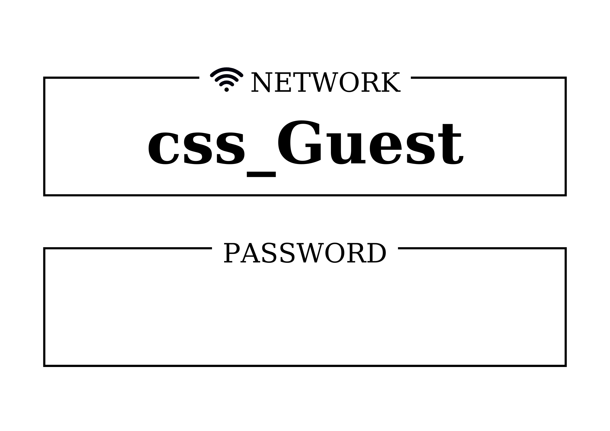 Wi-Fi Guest Ticket